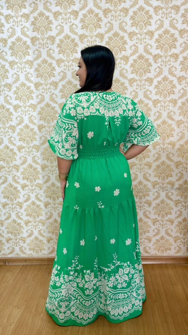 Vestido Plus Size Heloísa Verde G1 G2 G3 - Imagem 2