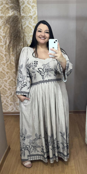 Vestido Plus Size Yasmin Viscose Gelo Piscina G1 G2 G3