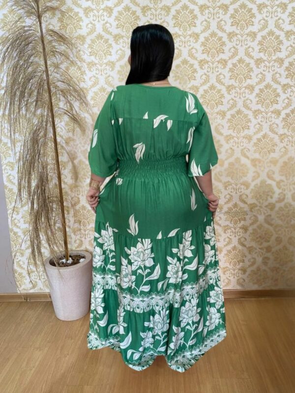 Vestido Plus Size Heloisa Verde G3 - Imagem 2