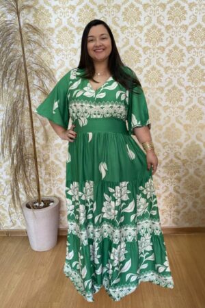 Vestido Plus Size Heloisa Verde G3