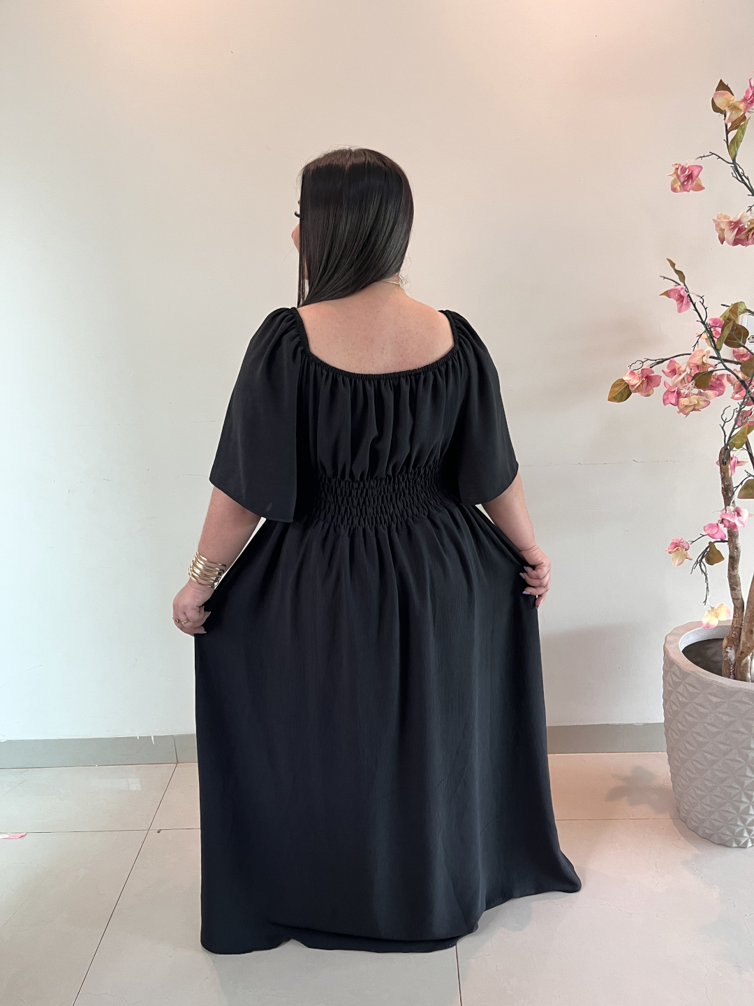 Vestido Plus Size Duna Preto Marta G3 - Imagem 3