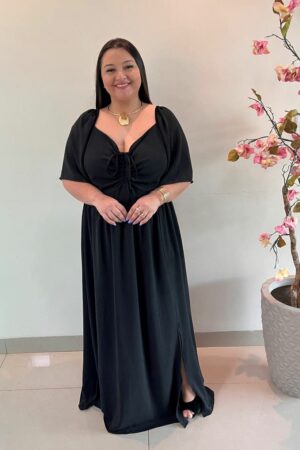Vestido Plus Size Duna Preto Marta G3