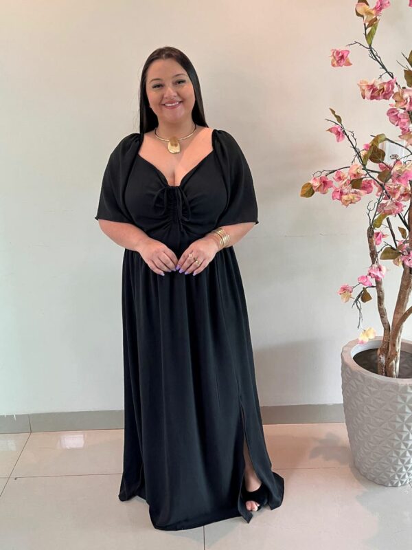 Vestido Plus Size Duna Preto Marta G3