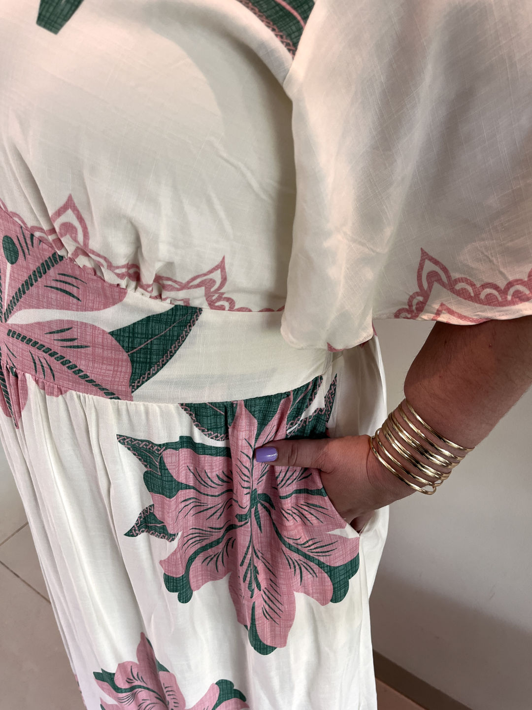 Vestido Longo Plus Size Viscose Branco Jessica G3 - Imagem 6